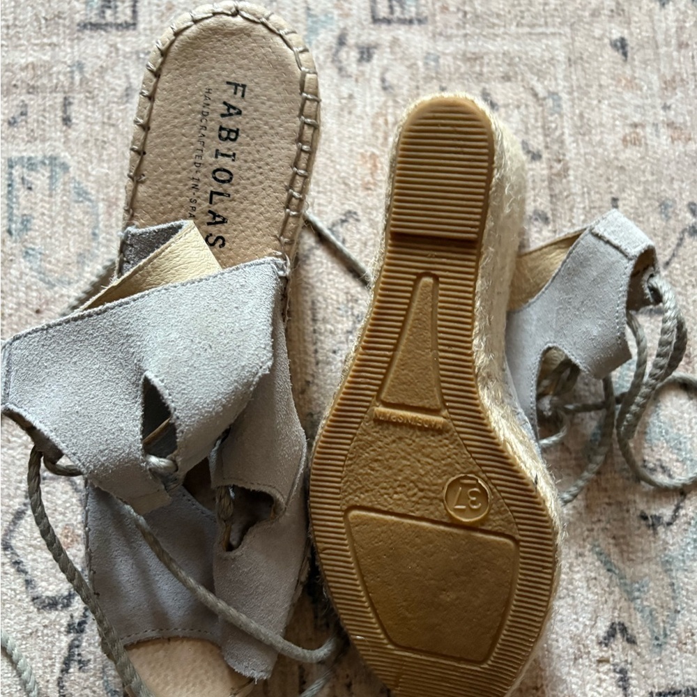 Fabiolas espadrille lace up sandals - Picture 4 of 4